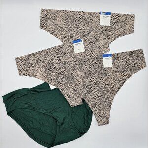 Alfani Intimates Womens Thong Panties Size XL Bikini Panty Lot of 4 Underwear